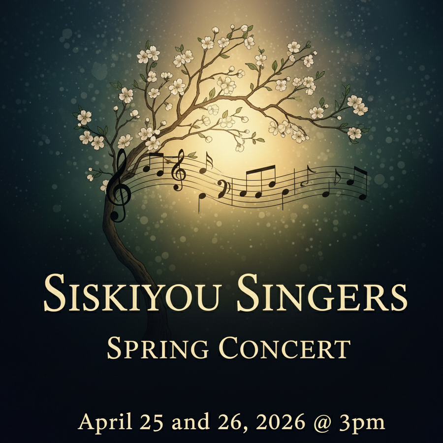 Spring 2026 Concert Poster — Spring Concert, April 25–26, SOU Music Hall