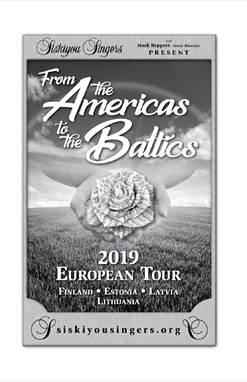 Concert program cover — From the Americas to the Baltics, 2019 European Tour