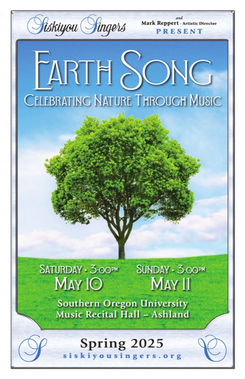 Concert program cover — Earth Song, May 10 and 11, 2025