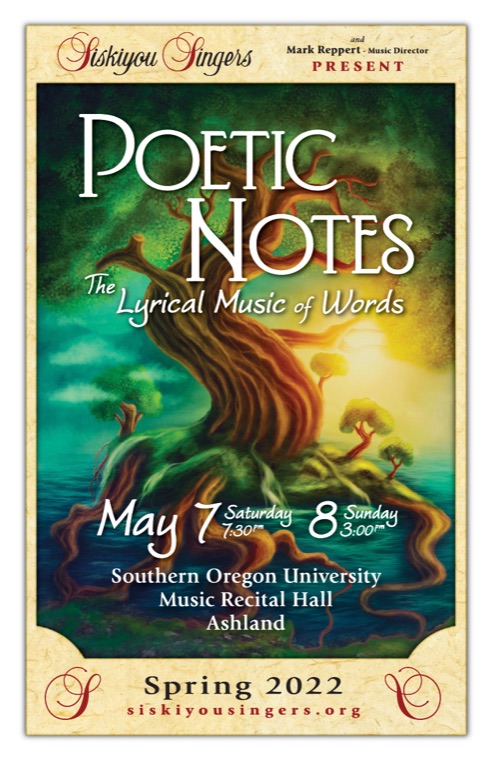 Concert program cover — Poetic Notes, May 7 and 8, 2022